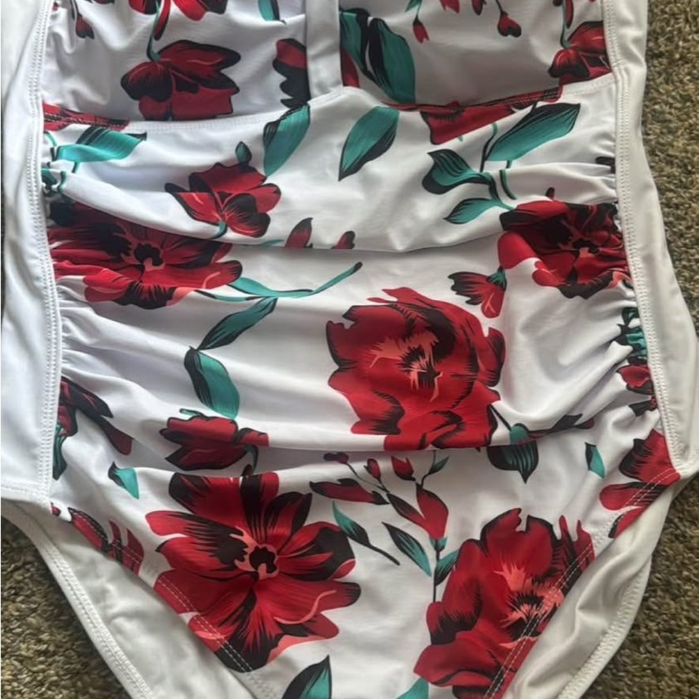 Floral One-Piece Swimsuit (large)